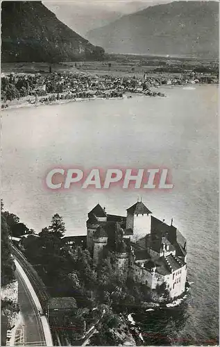 Moderne Karte Paysages du Lac Leman Le Chateau de Chillon