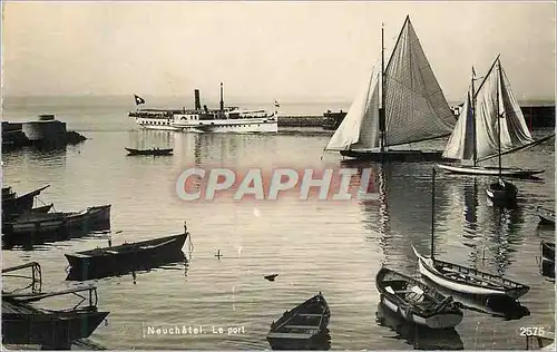 Cartes postales moderne Neuchatel Le Port Bateau