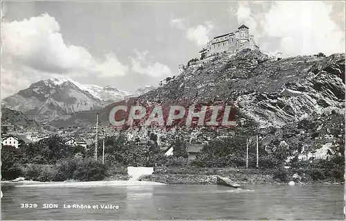 Cartes postales moderne Sion Le Rhone et Valere