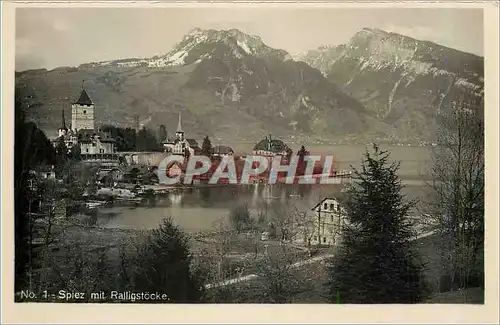 Cartes postales moderne Spiez mit Ralligstocke