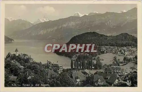 Cartes postales moderne Spiez u die Alpen