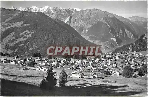 Moderne Karte Verbier 1500 m Le Massif du Trient Le Catogne et le Buet