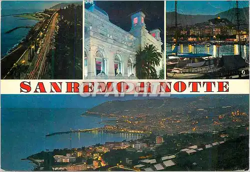 Moderne Karte Sanremo di Notte