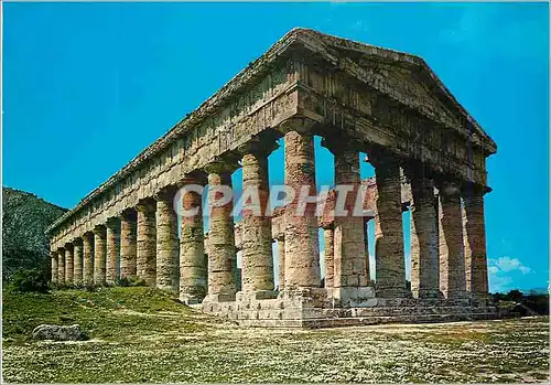 Moderne Karte Segesta Le Temple