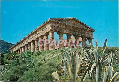 Moderne Karte Segesta Le Temple