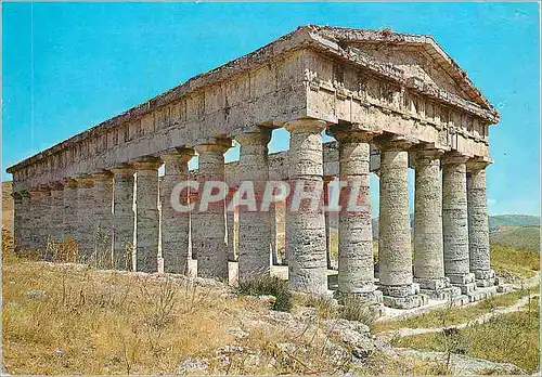 Moderne Karte Segesta (Trapani) Le Temple