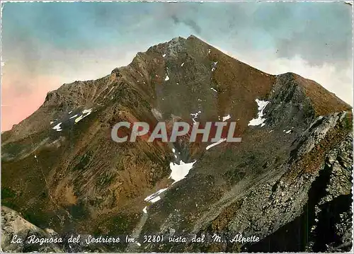 Cartes postales moderne La Rognosa del Sestriere (m 3280) vista dal M Alpette