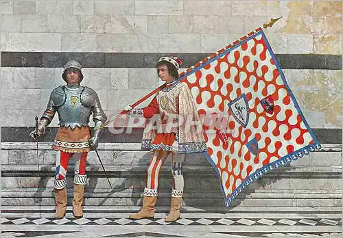 Cartes postales moderne Siena Le Storiche Contrade Duce E Paggio Maggiore del Leocorno