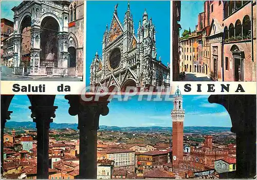 Moderne Karte Saluti da Siena Chiesa di S Caterina