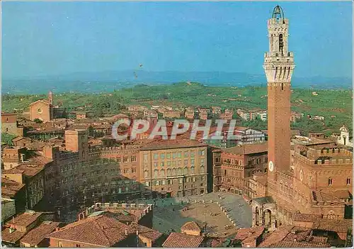 Cartes postales moderne Siena Place du Champ et Palais Communal