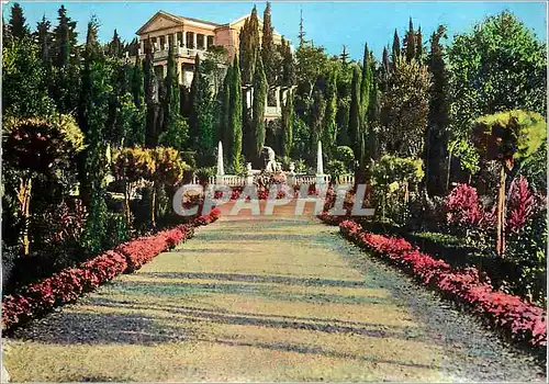 Moderne Karte Lac de Garda Sirmione Giardino Villa Cortine