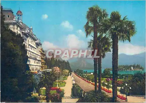 Moderne Karte Stresa Lago Maggiore Grand Hotel et des Iles Borromees