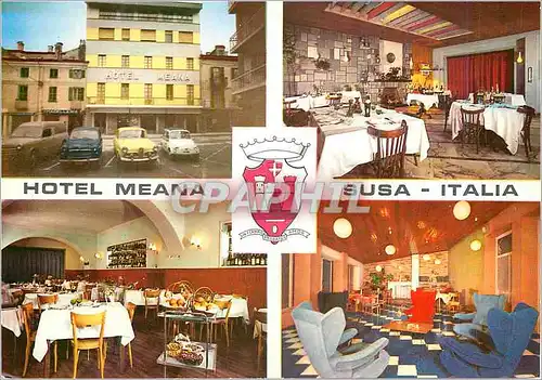 Moderne Karte Susa Italia Hotel Ristorante Meana