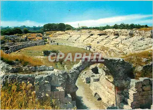 Moderne Karte Siracusa Amphitheatre Romain