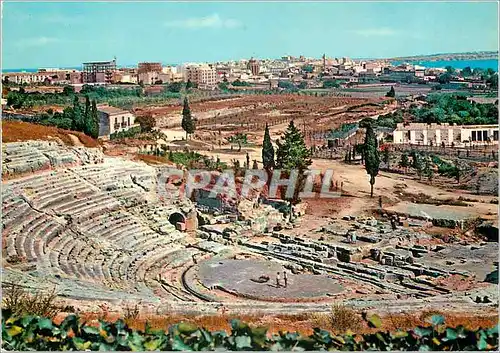 Cartes postales moderne Siracusa Theatre Grec et Panorama