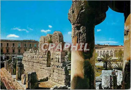 Cartes postales moderne Siracusa Temple de Apollon IV Siecle A C