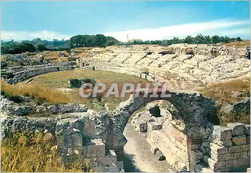 Moderne Karte Siracusa Amphitheatre Romain