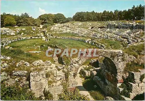 Moderne Karte Siracusa Amphitheatre Romain (IIIe Siecle a C)