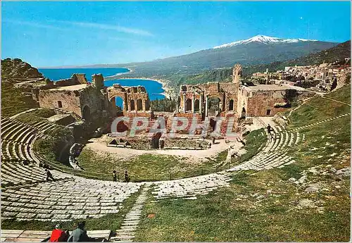 Moderne Karte Taormina Theatre Grec