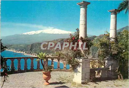 Cartes postales moderne Taormina Panorama de Villa Marzotto
