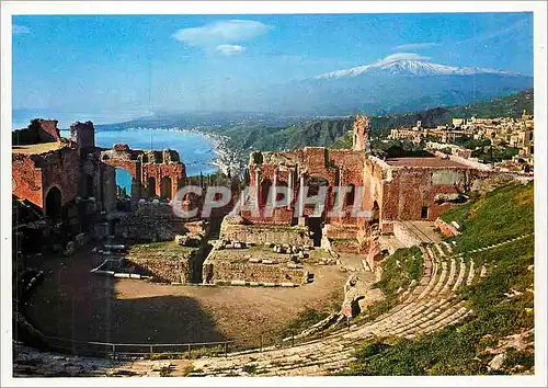 Moderne Karte Taormina Theatre Grec