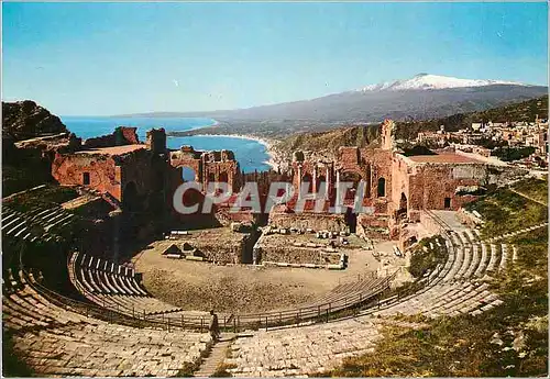 Cartes postales moderne Taormina Il Teatro Greco Romano La Cavea L'Arena La Scena