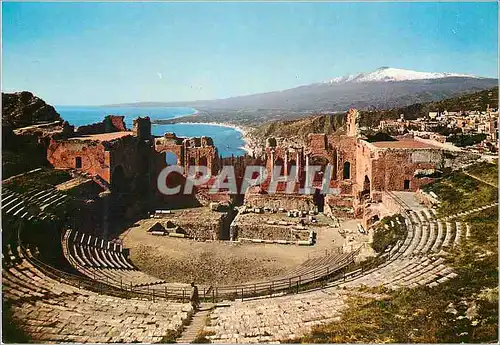 Moderne Karte Taormina Il Teatro Greco Romano La Cavea L'Arena La Scena