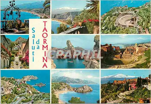 Cartes postales moderne Saluti da Taormina