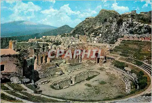 Moderne Karte Taormina Theatre Grec