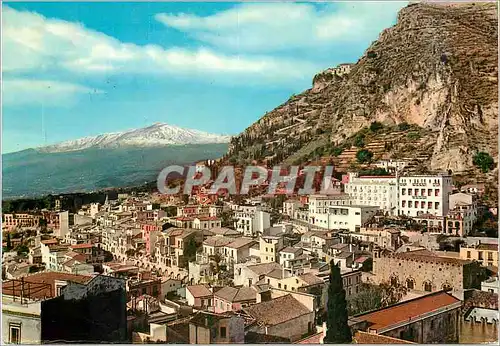 Cartes postales moderne Taormina Panorama avec Grand Hotel Imperiale