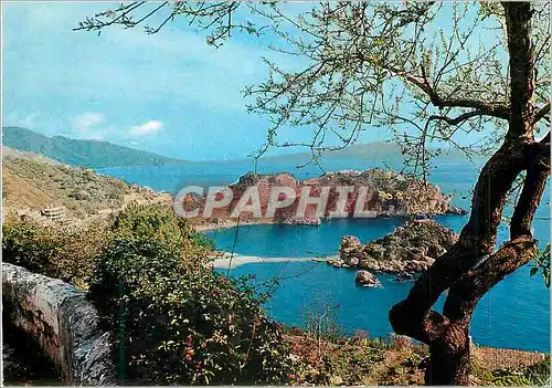 Cartes postales moderne Taormina Isola Bella e Capo S Andrea