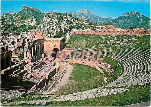 Moderne Karte Taormina Theatre Grec