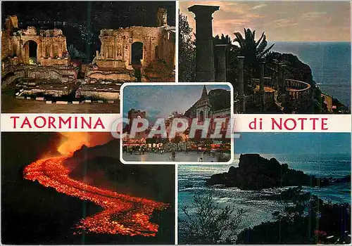 Cartes postales moderne Taormina di Notte