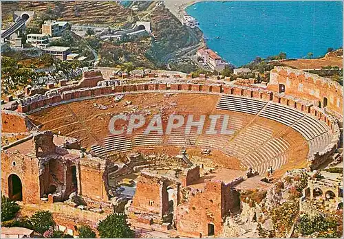 Moderne Karte Taormina Theatro Greco