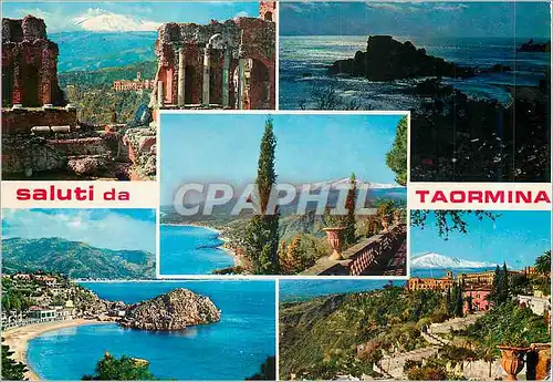 Moderne Karte Saluti da Taormina