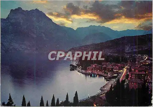 Cartes postales moderne Torbole Lago di Garda La Nuit