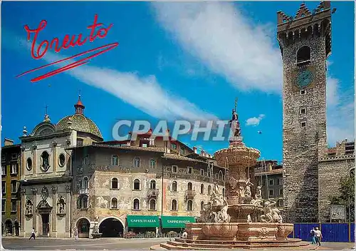 Cartes postales moderne Trento Maison Rella et la Tour Municipal