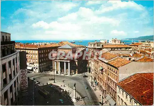 Moderne Karte Trieste Place de la Bourse