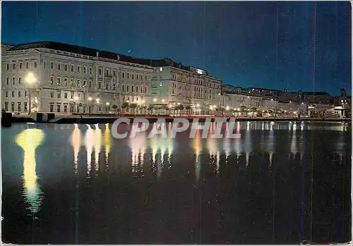 Moderne Karte Trieste Promenade au long de la Mer (Nocturne)