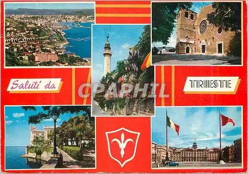 Moderne Karte Saluti da Trieste