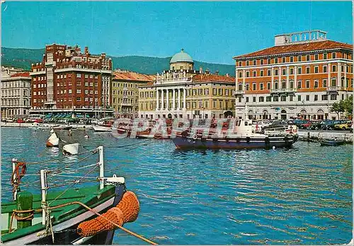 Cartes postales moderne Trieste Les Rives Bateaux