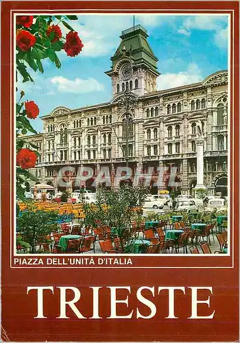 Cartes postales moderne Trieste Place de l'Unite d'Italie Palais de Ville