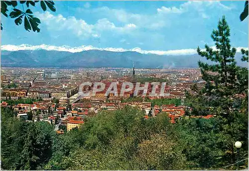 Moderne Karte Torino Panorama