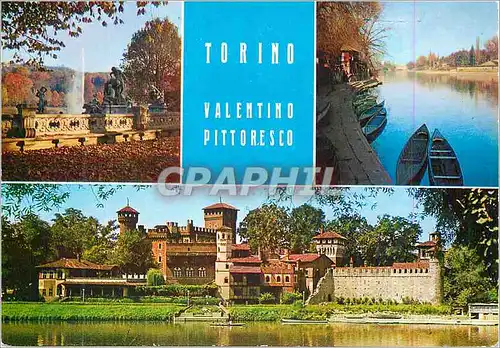 Moderne Karte Torino Valentino Pittoresco