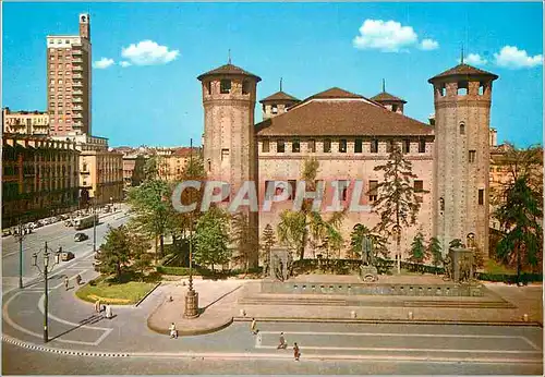 Cartes postales moderne Torino La Place du Chateau et le Palais Madame