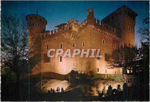 Cartes postales moderne Turin la Nuit Chateau du Moyen Age