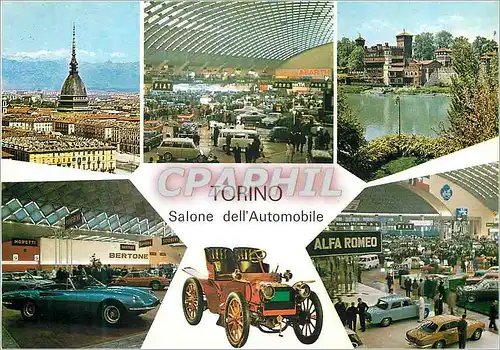 Moderne Karte Torino Citta dell'automobile