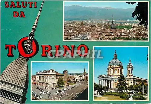 Moderne Karte Saluti da Torino