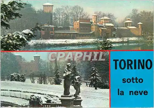 Cartes postales moderne Torino Sotto la Neve Souvenir