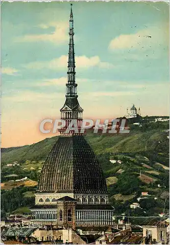 Cartes postales moderne Torino Mole Antonelliana et Superga